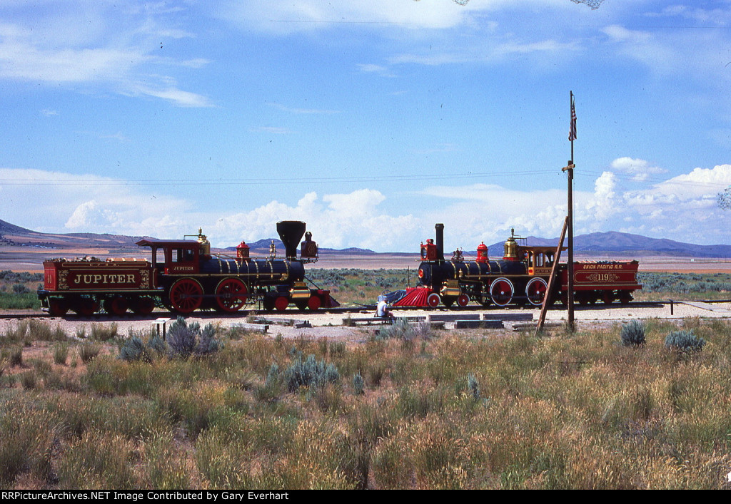 UP 4-4-0 #119 & CPRR 4-4-0 #60 "Jupiter"